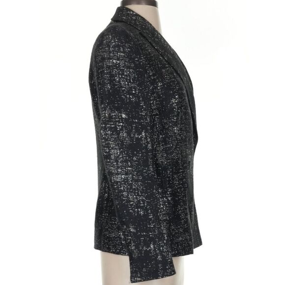 Akris Womens Black Gold Silver Blazer Jacket Size - Picture 7 of 7
